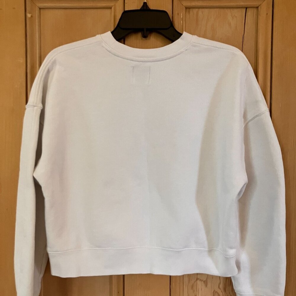 Disney Womens Winnie Pooh Tigger Embroidered Crop Sweatshirt Small White SP NWT - Picture 11 of 12